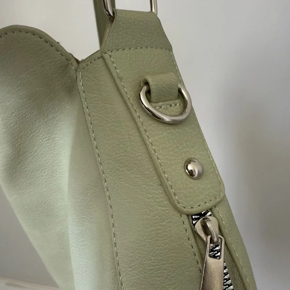 K Carroll Green Vegan Leather Hobo and Crossbody Purse